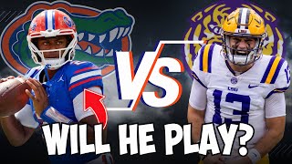 Florida Gators vs LSU Tigers UPDATES on Lagways Status [upl. by Hplar]