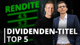 DividendenEinkommen Top 5 der besten Aktien für dein Portfolio [upl. by Suzetta857]