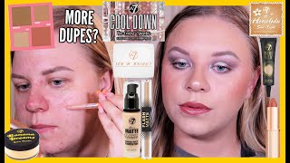 FULL FACE OF W7 MAKEUP 💛  MORE DUPES  makeupwithalixkate [upl. by Ramalahs]