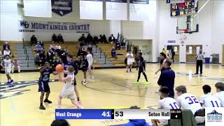 West Orange High School Freshman Boys VS Seton Hall Prep ECT Semifinals [upl. by Colpin]