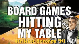 Board Games Hitting My Table  1st Half October 2024 [upl. by Undry]