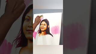 Acrylic portrait painting on canvas [upl. by Una]