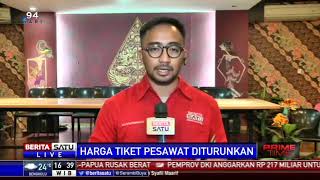 Penurunan Harga Tiket Pesawat Terbang Hingga 60 Persen [upl. by Heilman673]