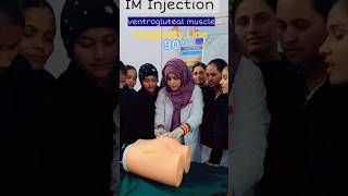 IM injection  ANM  GNM  Bsc Nursing Students Life shorts [upl. by Leakcim]