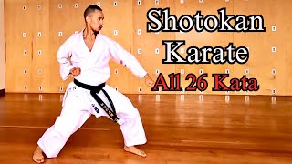 All 26 Shotokan Karate Kata 🥋⛩️ [upl. by Jamey]