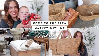 COME TO THE FLEA MARKET WITH ME AND A SEE WHAT I BOUGHT FOR OUR HOME  ANTIQUES HAUL [upl. by Raffaello872]