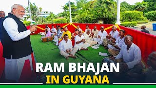 Ram Bhajan in Guyana during PM Modis visit [upl. by Ettelrahc]