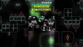 Roboto In Roboto Font Ninjadan Legacy geometrydash gd gaming shorts clips robot font [upl. by Aleek]