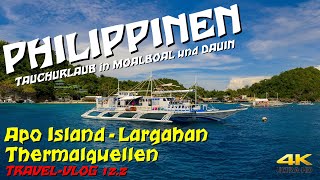 Tauchen PHILIPPINEN  Apo Island  Largahan quotThermalquellen in der Tiefequot 4K Dauin [upl. by Weisburgh]