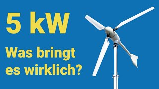 Kleinwindanlage mit 5 kW Ertrag Hersteller amp Kosten [upl. by Lashond]