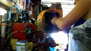 Lawn leaf vac system fab part 2 working on the blower housing [upl. by Gutow542]