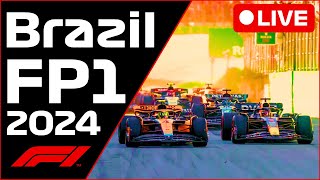 🔴F1 LIVE  Brazil GP FP1  Commentary  Live Timing [upl. by Altaf]