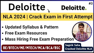 Deloitte NLA 2024 Updated Exam Pattern amp Syllabus  Free Preparation  By Sagnik  NLA Selected ✅ [upl. by Yazbak]