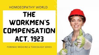 WORKMENS COMPENSATION ACT 1923  EMPLOYEE COMPENSATION ACT 1923  LABOUR COMPENSATION ACT 1923 [upl. by Quinn]