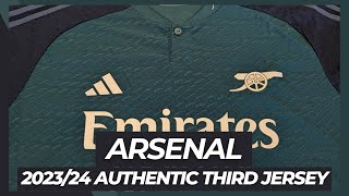 Arsenal FC 202324 Authentic Third Jersey Review [upl. by Eiramac494]