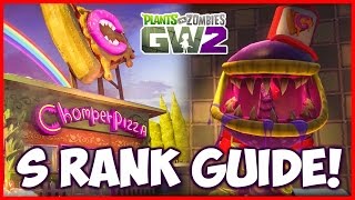 Chomper Pizza Delivery Badge S RANK Guide  Tips  Plants vs Zombies Garden Warfare 2 [upl. by Cleo]