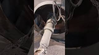 Shaft dismantle from impeller with gas cutting shaft via cutting torch oxygen gas cutter meme [upl. by Nythsa287]