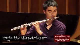 Lowell Liebermann Sonata for Flute and Piano I Lento [upl. by Terrel345]