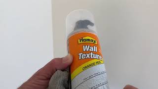 How to spray drywall texture from a can 4K [upl. by Inglis107]