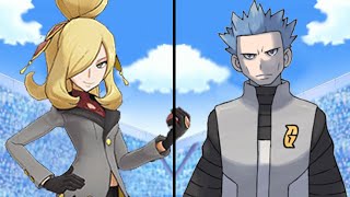 Pokemon Characters Battle Cynthia Vs Cyrus Cynthia Vs Team Galactic [upl. by Brocky22]