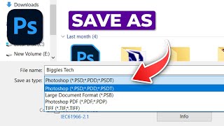 How To Fix Photoshop Save As only showing PSD PSB or Tiff [upl. by Darian]