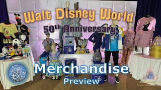 Walt Disney World 50th Anniversary Merchandise  Merchandise Preview  Disney Parks [upl. by Lunseth]