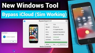 NEW Update iCloud Tool Bypass Windows With SignalSim on iOS 17161512 iPhoneiPad iBypass Signal [upl. by Ahsiakal]