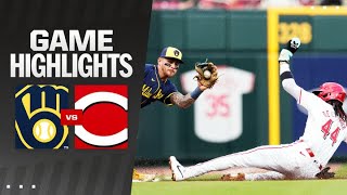 Brewers vs Reds Game Highlights 4824  MLB Highlights [upl. by Valdis597]