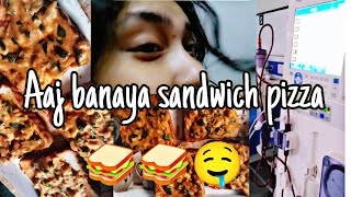 Aaj banaya sandwich pizza 🍕🍕 yammy saa shortvideo love minivlog ytshortsindia sister fashion [upl. by Gerta114]