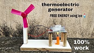 how to make thermoelectric generator at home  thermoelectric fan DIY [upl. by Agosto]