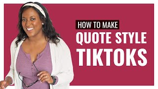 How to Make Twitter Style Quote Videos for TikTok Canva Tutorial [upl. by Eisserc]