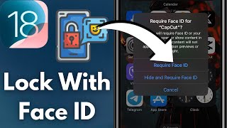 How To Lock Apps On iPhone Using Face ID iOS 18 [upl. by Leena]