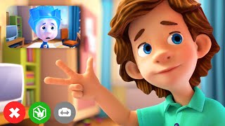 How to Video Call  The Fixies  Animation for Kids [upl. by Icken]