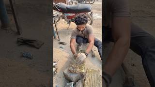 AC radiator recycle scrap Aluminum copper shorts viral howto [upl. by Simmons51]