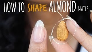 SHAPE PERFECT ALMOND NAILS  abetweene [upl. by Jammin813]