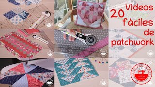 20 tutoriales de patchwork fáciles [upl. by Adraynek]