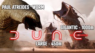 How Big and Powerful Are The Sandworms In Dune [upl. by Emelun]