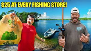 Spending 25 At EVERY Fishing Store [upl. by Malcah]