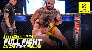 THREE WINS IN A ROW 😎  Emanuele Tetti VS Angelo Terenzio  FULL FIGHT  CW 179 Rome [upl. by Schlesinger]