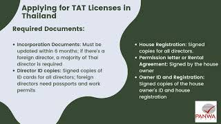 Applying for TAT Licenses in Thailand [upl. by Shreeves]