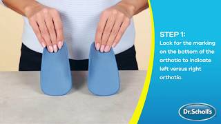 Dr Scholls  How To Use Pain Relief Orthotics for Arch Pain [upl. by Sirotek]