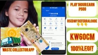 Waste Collector apps I Earn P500 in just 1hour Legit 100wastecollectorearnmoneyonline playing [upl. by Notyalk]