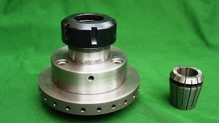 ER40 Collet Chuck Fitting On Myford Lathe With Duplicate Indexing Backplate [upl. by Callas668]