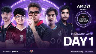 AMD Presents UE India Rising Series 2024  BGMI  League Stage Day1 Ft IQOOSouL Godlike CG etc [upl. by Nnaeirrac]