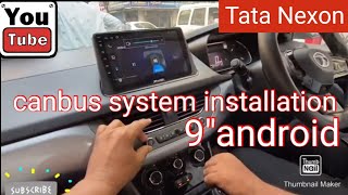 Tata Nexon  android stereo and Canbus system installation [upl. by Tenenbaum]