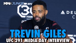 Trevin Giles Offended Gabriel Bonfim Thinks He Has Better Jab  UFC 291 [upl. by Hijoung85]