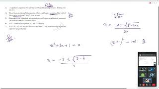 Does there exist a quadratic equation whose coefficients are rational but both of its roots are irra [upl. by Strain]