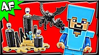 Lego Minecraft The ENDER DRAGON 21117 Stop Motion Build Review [upl. by Kermie692]