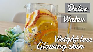 DETOX WATER  Orange  Apple Infused Water  Weight Loss Recipes Fat Cutter Drink [upl. by Naziaf924]