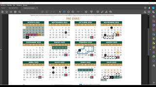 Calendario Escolar 20222023 SEP [upl. by Nehtan]